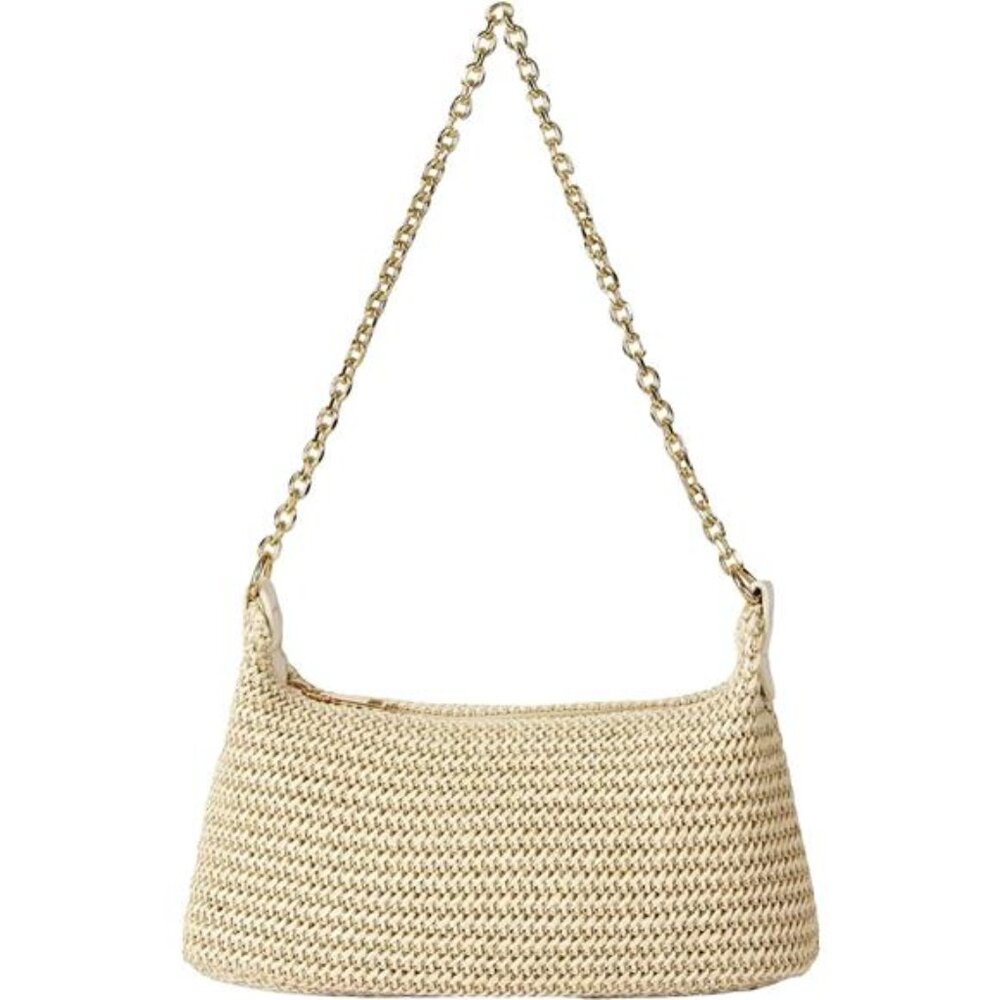 Women's Straw Woven Shoulder Bag Tote‎ Handbag Summer Beach Purse Bags
